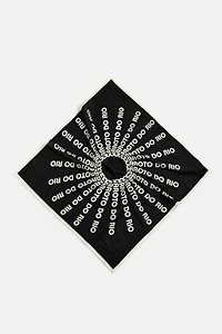 TEXT PRINT BANDANA