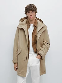 Parka tissu déperlant toucher pêche