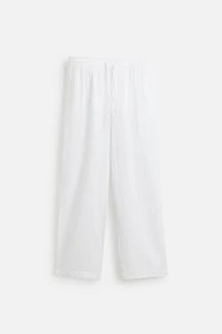 CRINKLED EFFECT PANTS