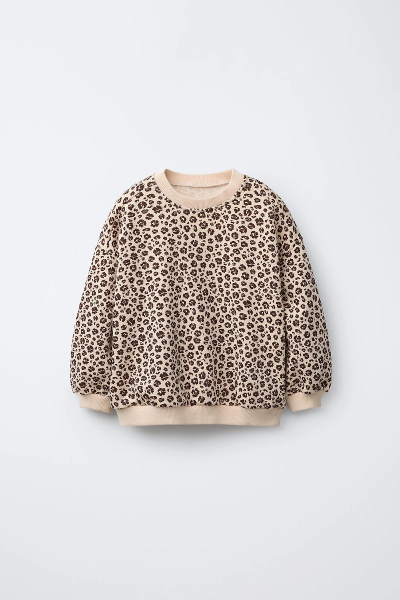ANIMAL PRINT SWEATSHIRT