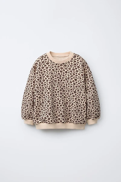 ANIMAL PRINT SWEATSHIRT