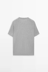 T-shirt manches courtes en coton mélangé