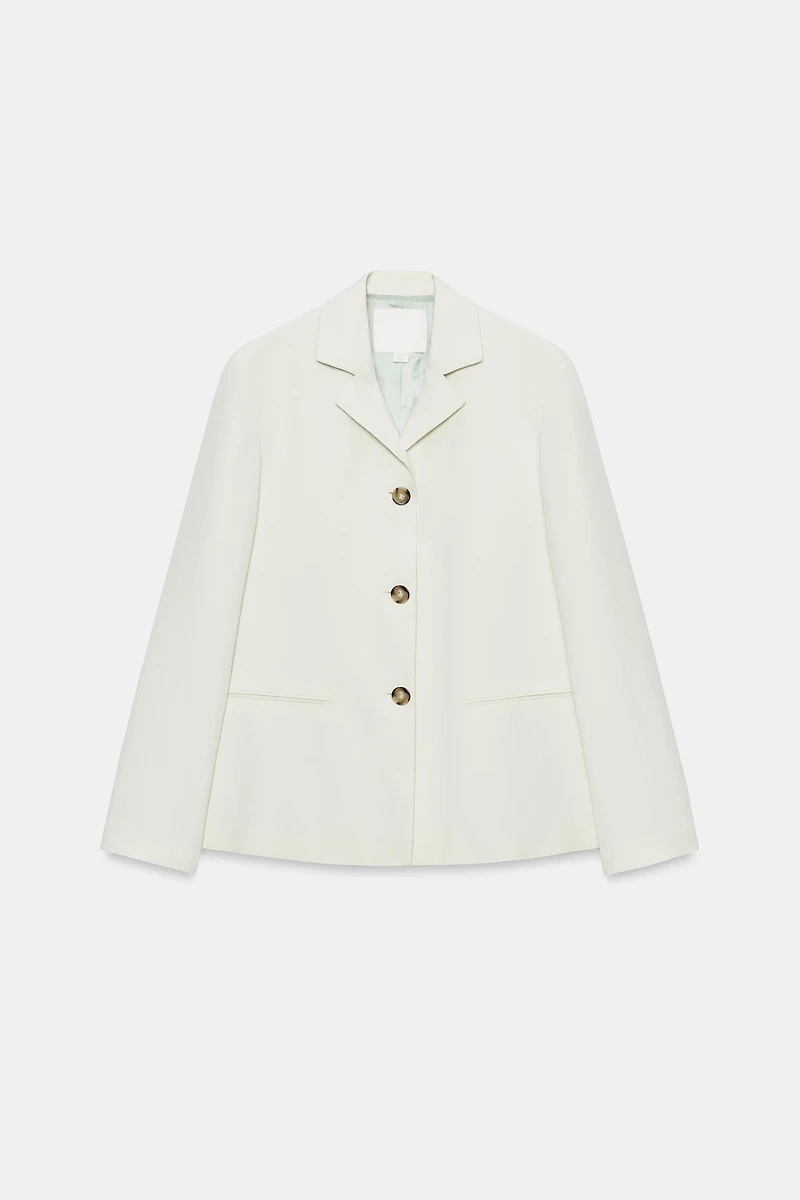 ZW COLLECTION STRAIGHT LINEN BLAZER