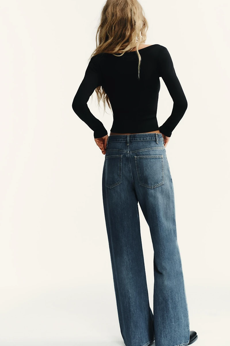 LONG SLEEVE RIB T-SHIRT