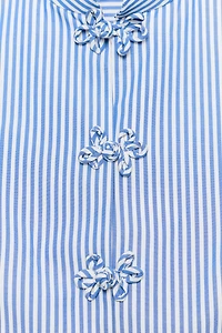STRIPED PEPLUM SHIRT