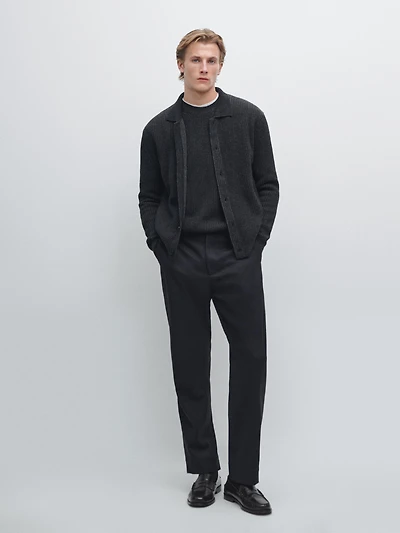 Cardigan en laine mélangée