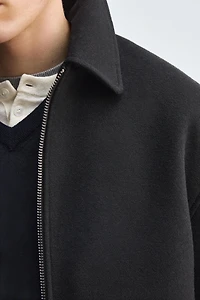 ZIPPERED TEXTURED JACKET