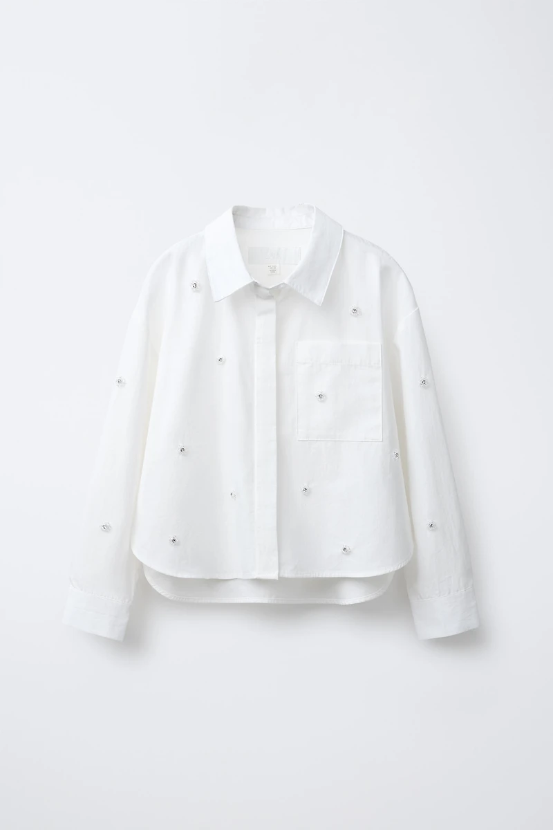SPARKLY FLORAL SHIRT