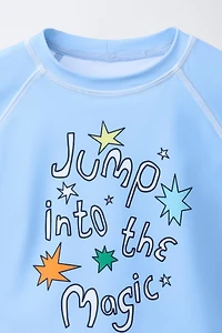 1-6 ANS/ T-SHIRT DE BAIN IMPRIMÉ CIRQUE