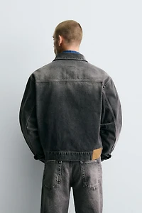 WASHED EFFECT DENIM JACKET