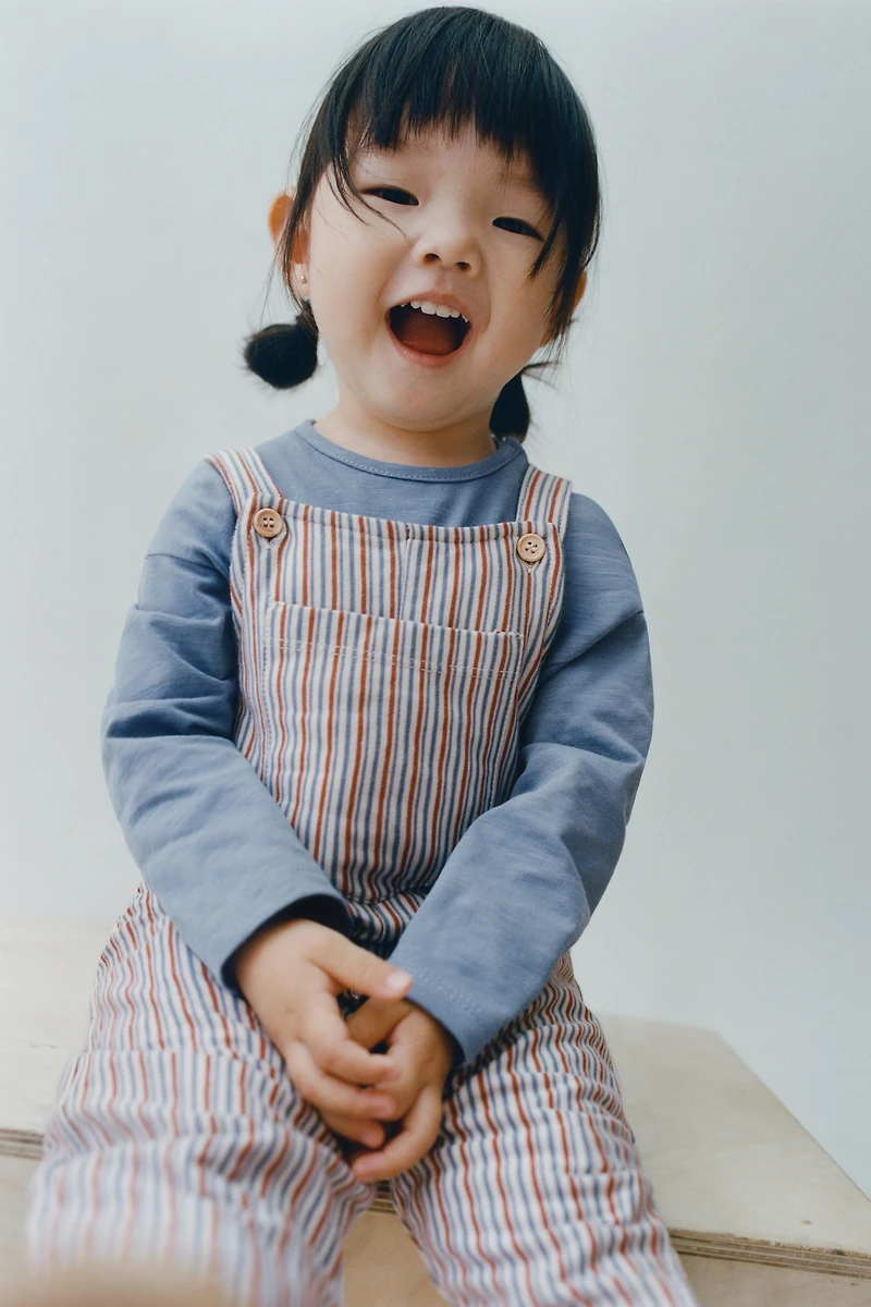 STRIPED OVERALLS