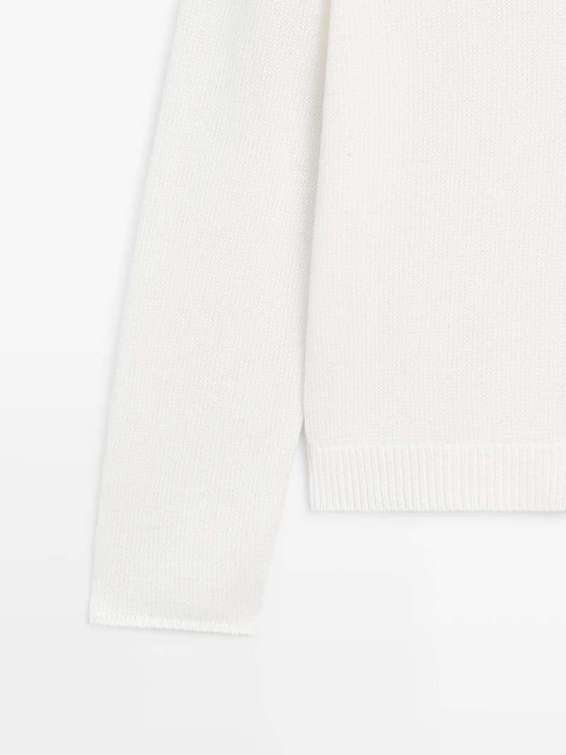 Pull maille coton mercerisé