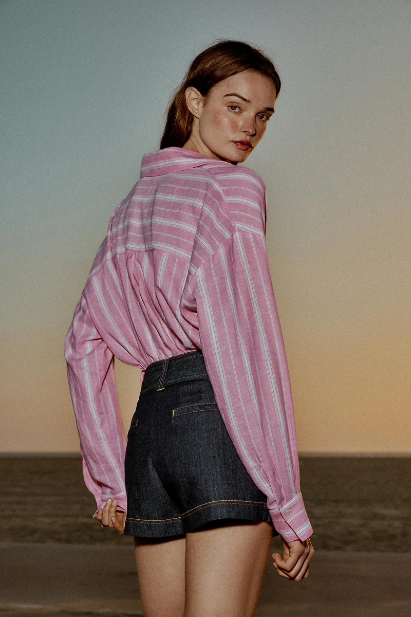 Z1975 BELTED WRAP SKORT