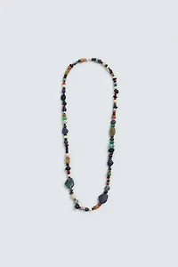 BEADED STONE NECKLACE AARON LEVINE X ZARA