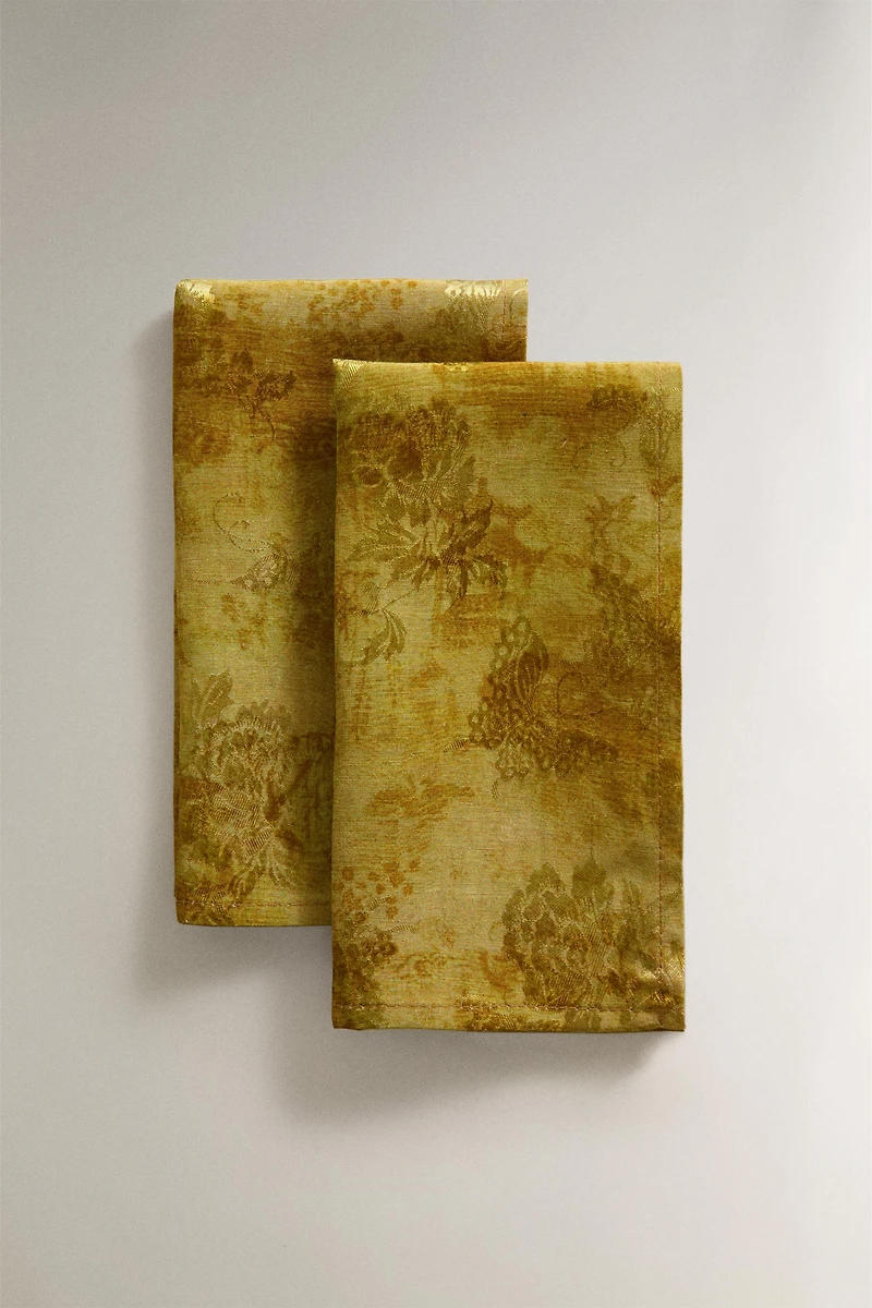 REVERSIBLE SATIN NAPKINS (PACK OF 2) | MARISA BERENSON