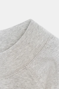 RIBBED BOAT NECK T-SHIRT