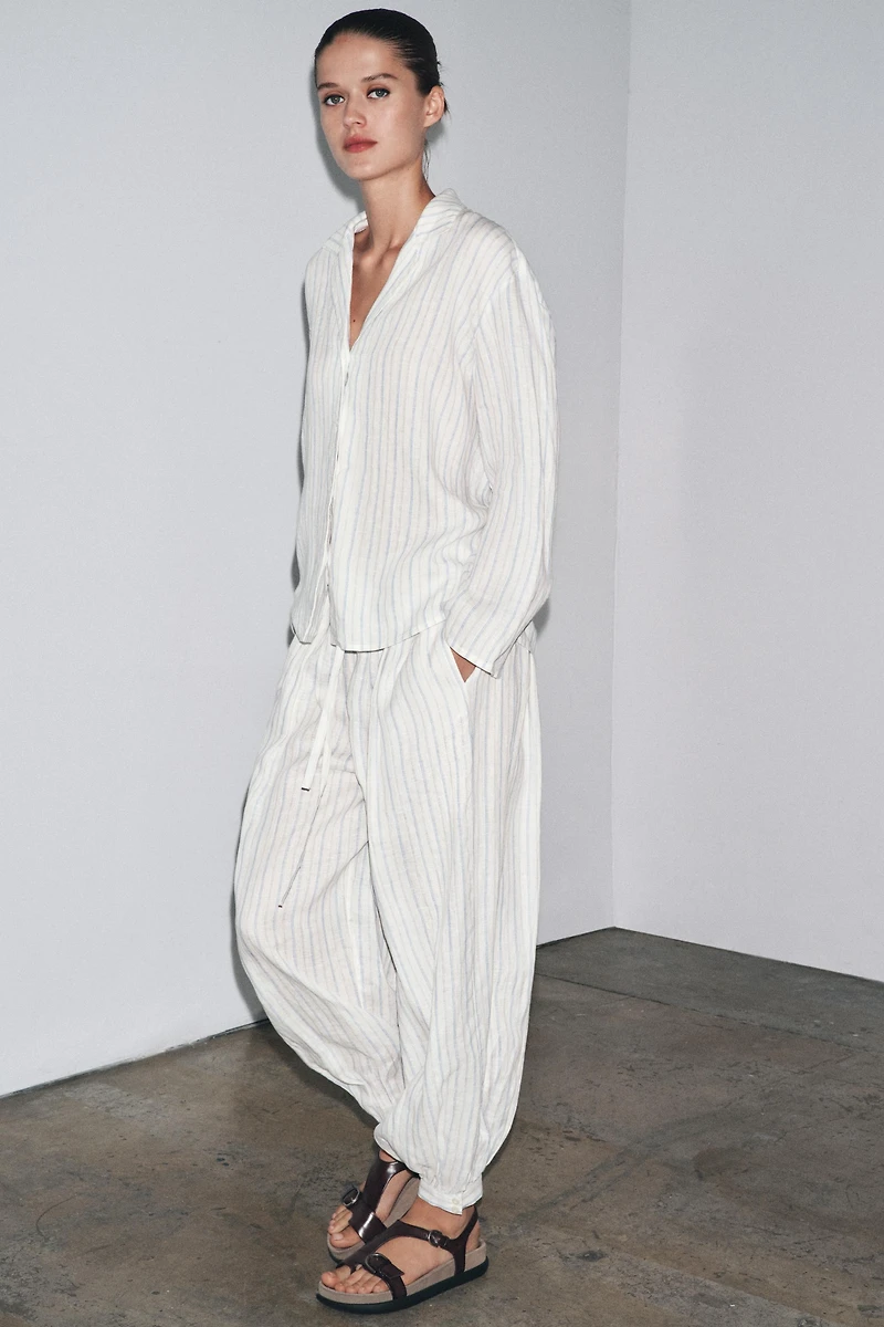 ZW COLLECTION STRIPED BALLOON PANTS