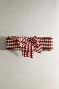 CHECK CHRISTMAS GIFT RIBBON