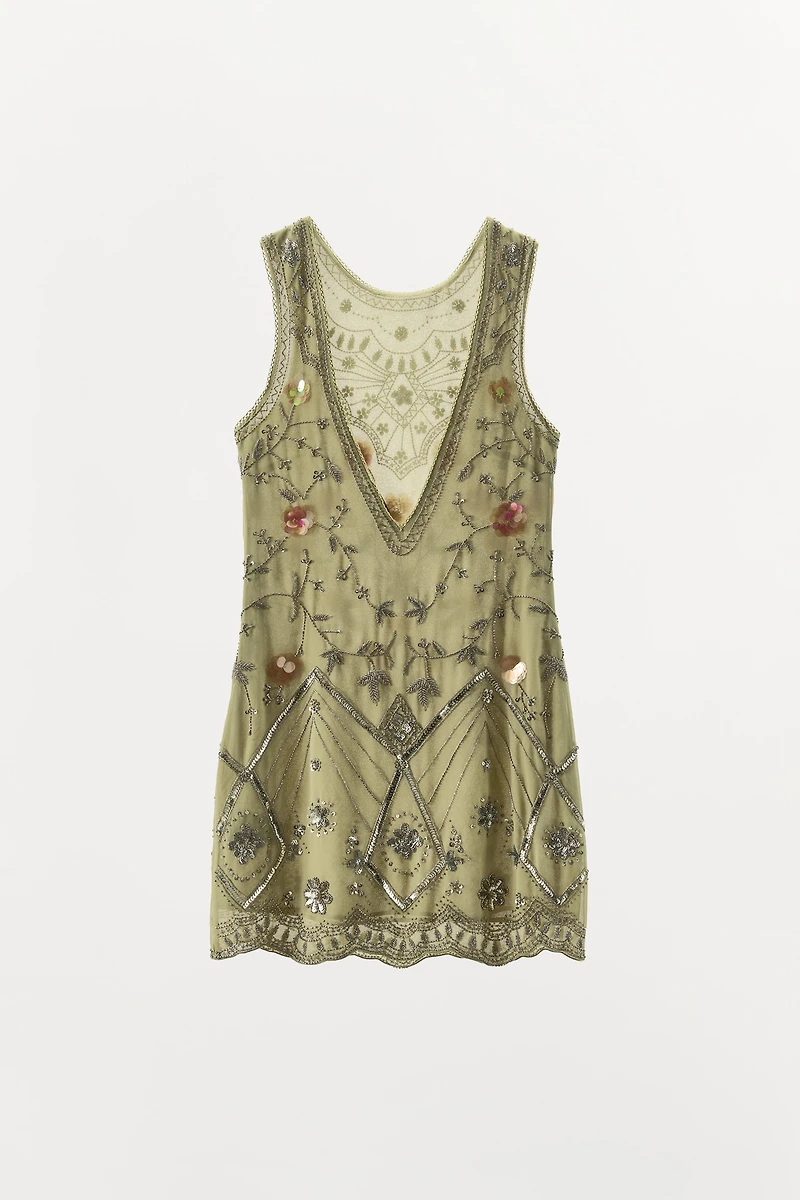 LIMITED EDITION BEADED SEQUIN DRESS
