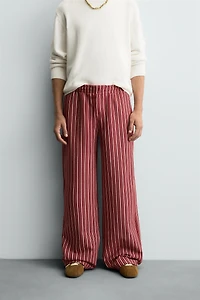 STRIPED RELAXED FIT PANTS