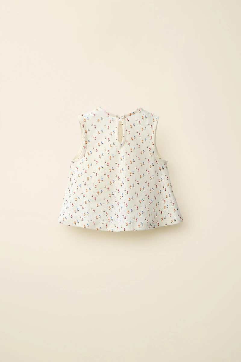 TULIP POINTELLE T-SHIRT CREATED BY CARAMEL LONDON X ZARA