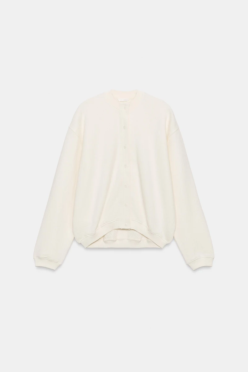 SWEAT BOUTONNÉ EN COTON