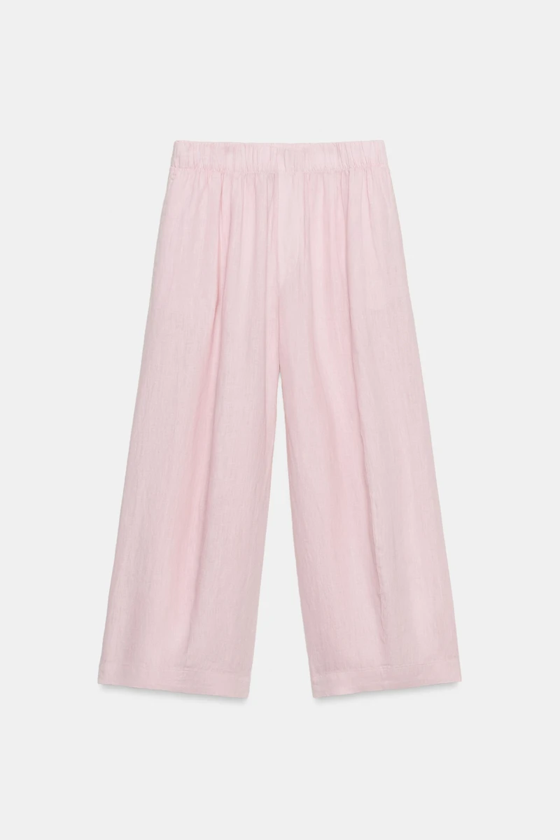 ZW COLLECTION LINEN BARREL PANTS