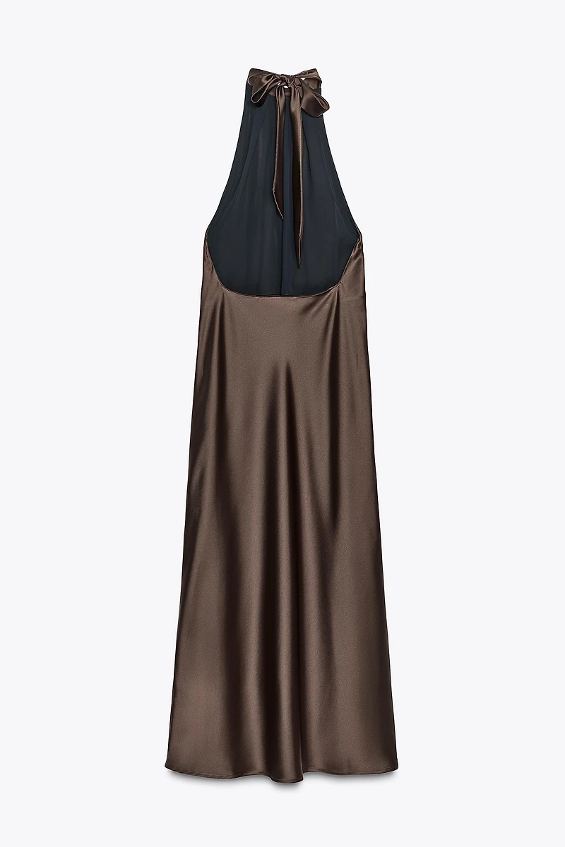HALTER MIDI DRESS