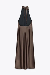 HALTER MIDI DRESS
