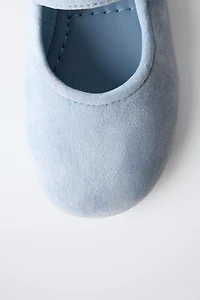 BALLERINES EN CUIR