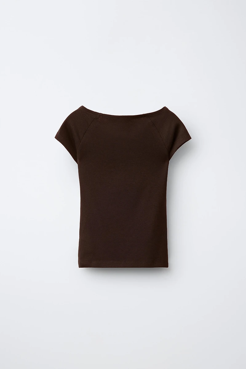 PLAIN T-SHIRT WITH MODAL