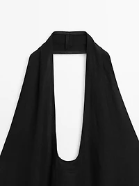 Long contrast dress