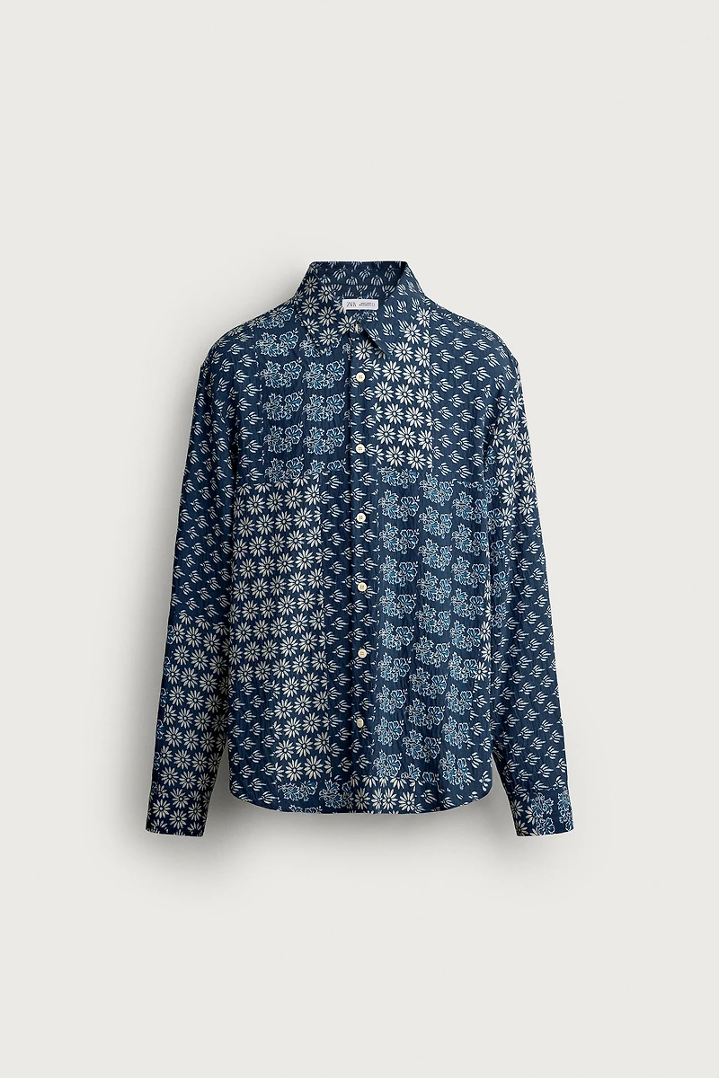 FLUID FLORAL PRINT SHIRT
