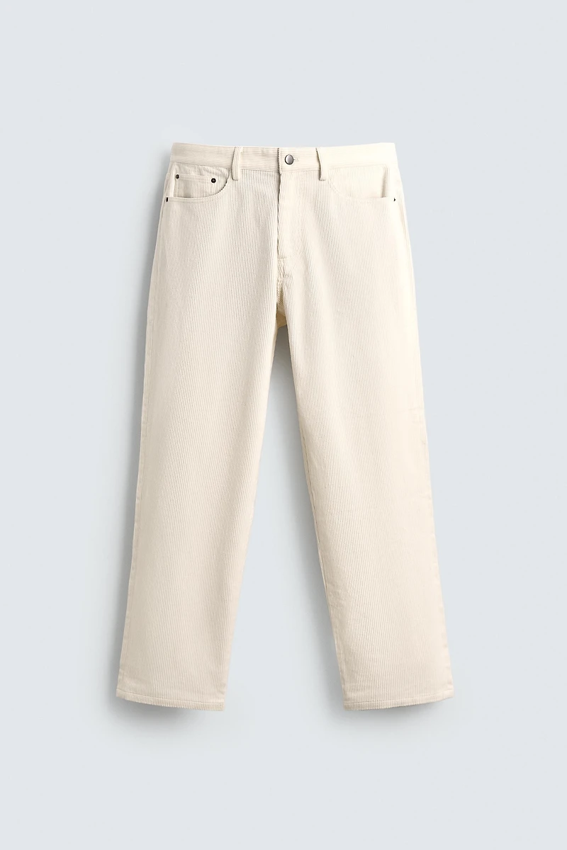 PANTALON REGULAR FIT EN VELOURS CÔTELÉ