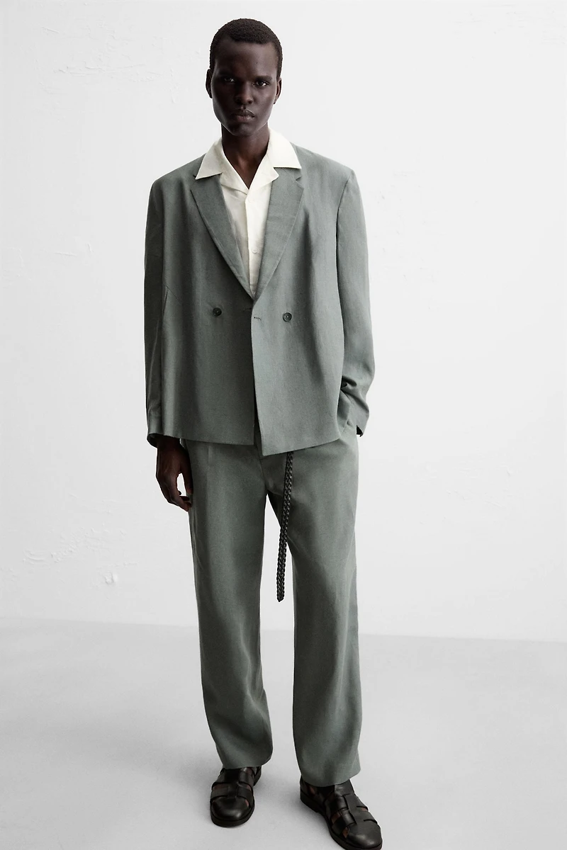 100% LINEN SUIT PANTS