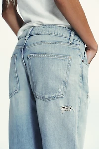 JEAN TRF LARGE DÉCHIRÉ TAILLE
