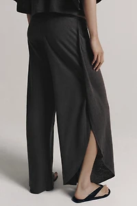 PANTALON EN LIN AVEC OUVERTURES