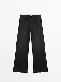 Mid-rise bell bottom jeans