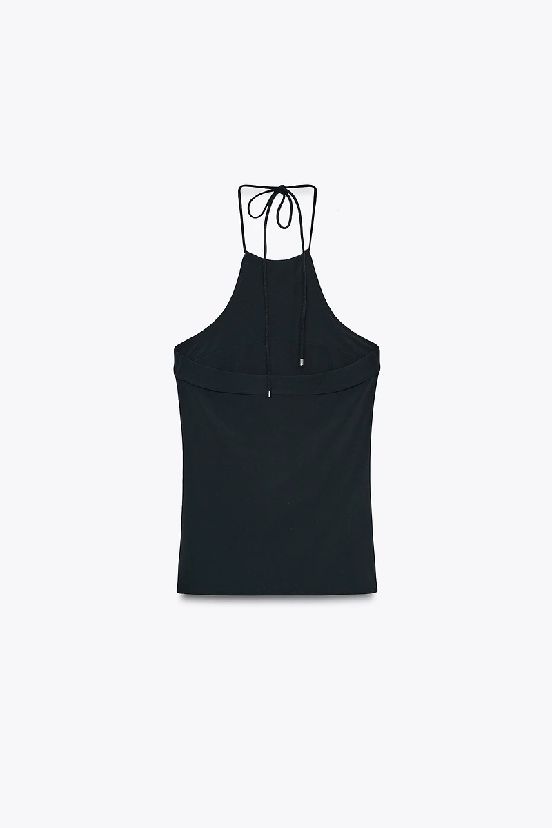 TOP HALTER CRÊPE