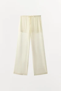 PANTALON FLUIDE SEMI-TRANSPARENT