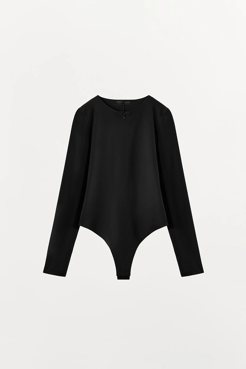 ZIPPER POLYAMIDE BODYSUIT