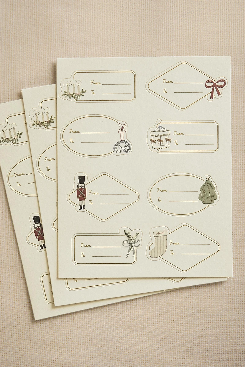 ADHESIVE CHRISTMAS GIFT LABELS
