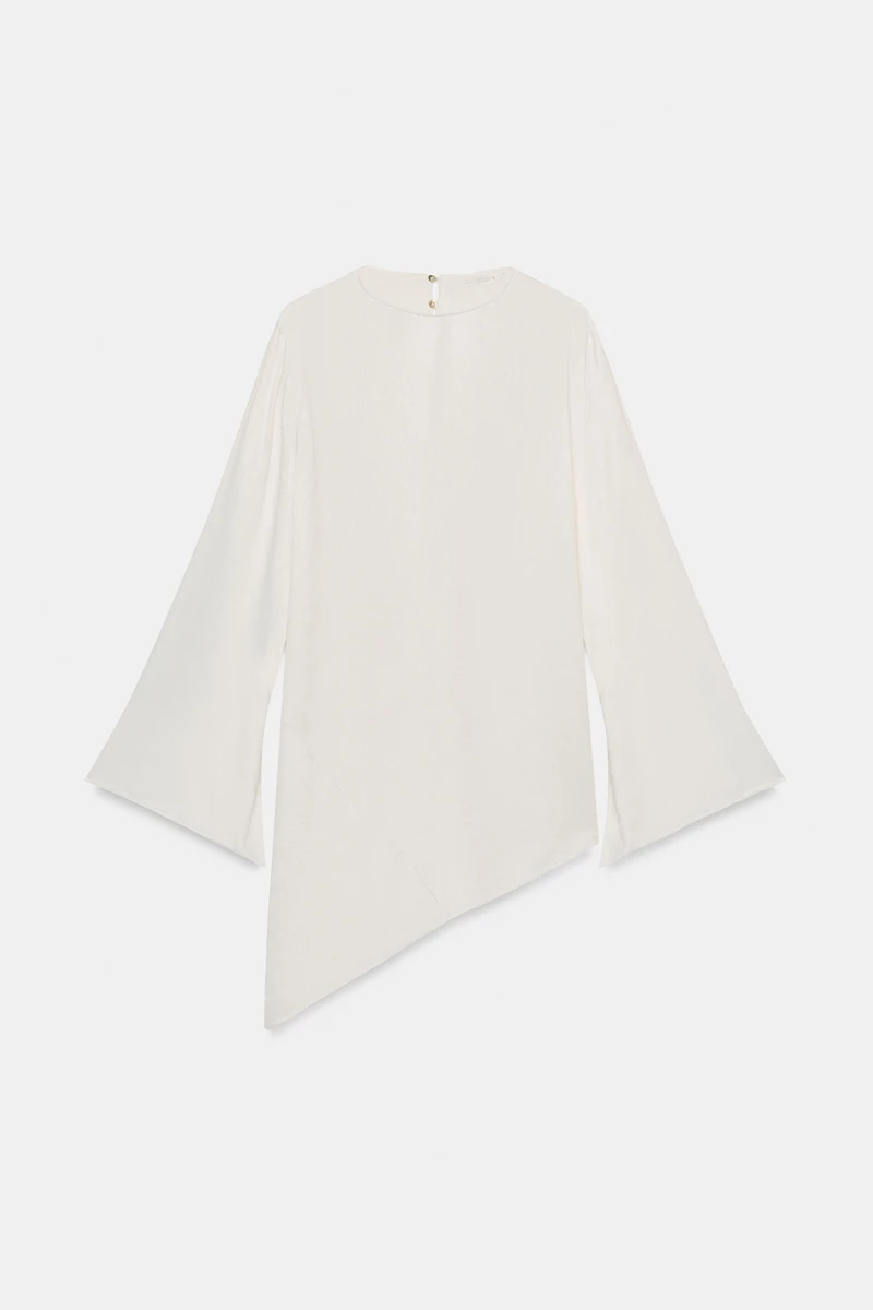 ZW COLLECTION SATIN ASYMMETRIC TOP