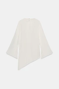 ZW COLLECTION SATIN ASYMMETRIC TOP