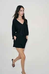 JUPE-PANTALON À POCHES