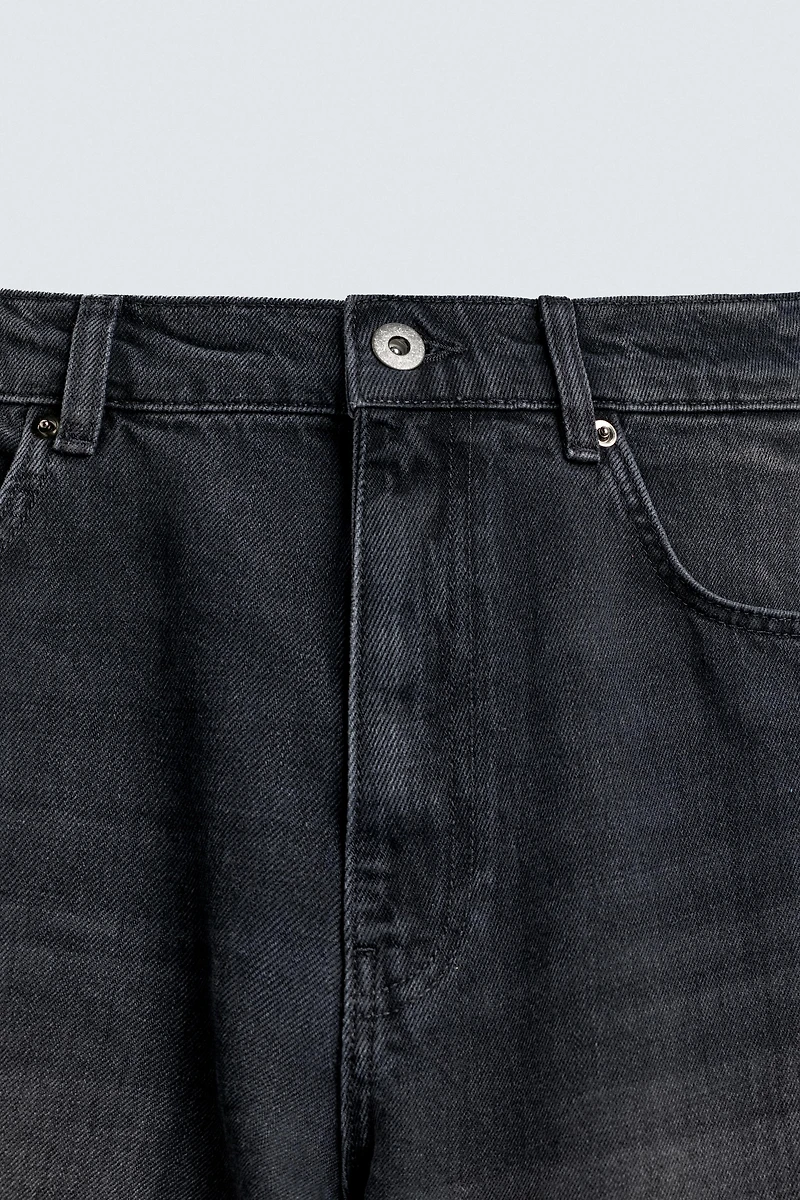 FLARE FIT ZIPPER JEANS
