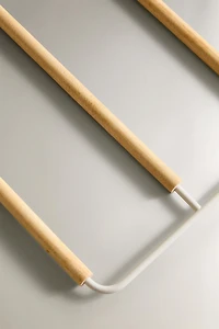 METAL AND WOOD PANTS HANGER
