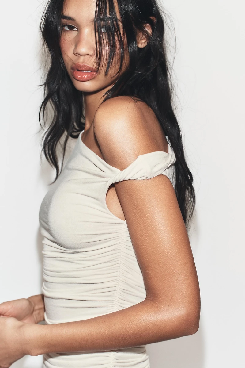 DRAPED ASYMMETRIC TOP