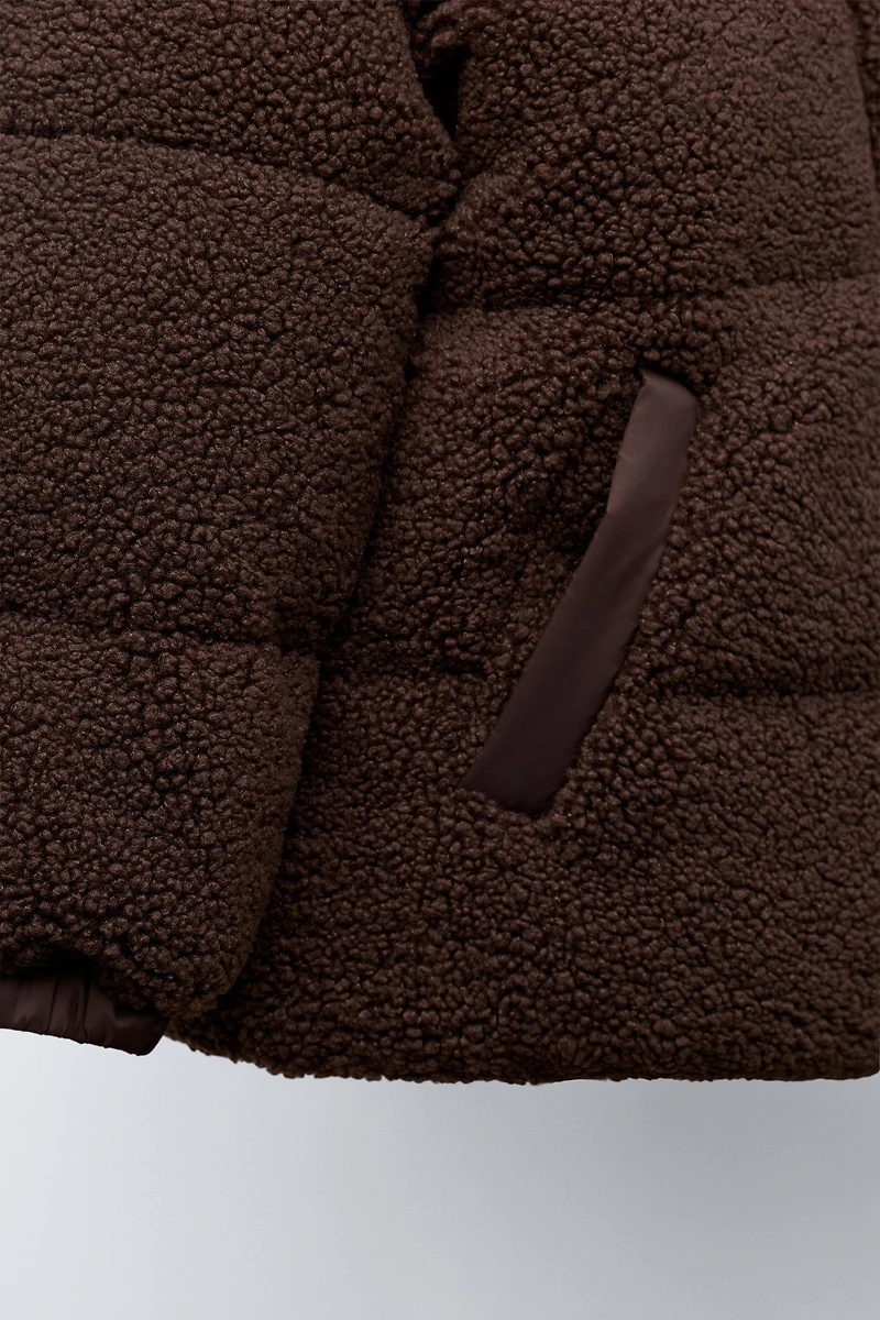 COMBINATION FLEECE COAT