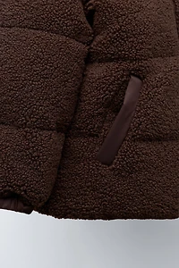 COMBINATION FLEECE COAT